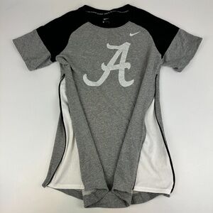 Nike University Alabama Crimson Tide Womens Size S Shirt Dress Vented Zip Sides